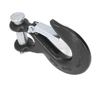 Cosiki Ganci a Catena di Sicurezza, Gancio a Catena di Cardini 18000 Libbre Capacità di Rimorchio per Rimorchio per il Sollevamento del Salvataggio di Porta Fuori Strada (BLACK)
