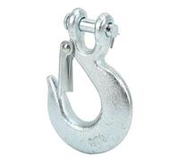 Cosiki Gancio d'argano, Gancio di Rimorchio con Chiusura di Sicurezza 3/8in 18000 Libbre Trailer Verricello Clevis Hooks 1in Largo di Apertura a Apertura del Verricello Grillo per Il Rimorchio di