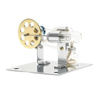 Cosiki Giocattolo Educativo Modello Motore a Combustione Esterna in Metallo per Esperimenti per Insegnare Oro Agli Studenti 6,5x3,4x3,7 Pollici