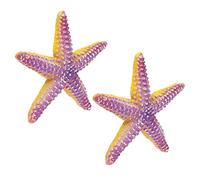 Cosiki Giocattolo Stella Marina 2 Pezzi Simulazione di Colori Vivaci e Carini per Scopi Educativi e Regali - Resina 4,3" per Bambini