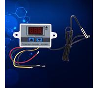 Cosiki Interruttore della Temperatura di Controllo del Termostato Digitale con Sonda, Controller Termostato Ad Alta Precisione per Custodia Dell'attrezzatura, Materiale in Acciaio Inossidabile