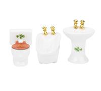Cosiki Kit Lavandino per Toilette per Vasca da Bagno 1/24 per Casa delle Bambole con Design Raffinato e Struttura Resistente per la Scena della Casa delle Bambole (#2)