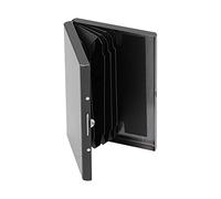 Cosiki Libro della Carta di Credito, Titolare del Biglietto da Visita Blocco Metallo Case di Blocco della Borsa Porta della Carta Stiput Inossidabile Acciaio Slim Card Card Case di Credito per Donne