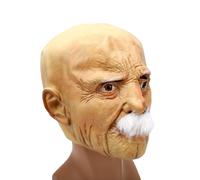 Cosiki Lifelike Old Man Head Cover, Soft Latex Material (Bald Head Cap)