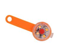 Cosiki Luce per Collare per Cani a LED Luce di Sicurezza per Cani Ricaricabile USB Durevole e Impermeabile per Bici per Animali Domestici (ORANGE)
