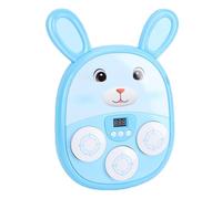 Cosiki Macchina da Boxe Musicale Giocattolo 2.4G Telecomando con Rilevamento del Movimento Gioco Interattivo con Effetti di Luce Suggerimenti Sonori per Bambini Famiglia Allenamento per (Blue)