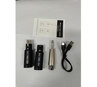 Cosiki Microfonico XLR Wireless Professionale 2.4G con Effetti di Guadagno Integrati, Tensione DC 5V, SNR: -98dB, Ideale per Musicisti e Cantanti, Interfaccia di Ricarica di Tipo C