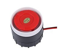 Cosiki Mini di Allarme Sonoro con Sirena Cablata Rossa 120 DB CC 12 V, Avvisatore Acustico Plug-in di Lunga Durata per la Sicurezza Domestica