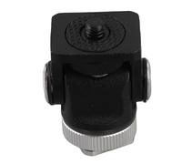Cosiki Mini Supporto per Slitta Calda con Base Regolabile per Staffa per Microfono Flash per Appassionati di Fotografia in Lega di Alluminio