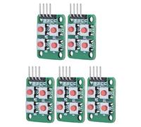Cosiki Modulo Tastiera Tastiera 5 Pezzi 2x2 Scansione 4, Modulo Interruttore a Chiave Array, di Controllo con Fori e Perni di Montaggio, Ideale per la Modifica dell'auto, Controllo Motore e