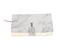 Cosiki Notebook Chiuso con Lucchetto a Combinazione e Copertura Impermeabile per Uso Scolastico in Ufficio Pelle PU Grigia