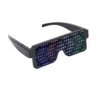 Cosiki Occhiali Illuminati a LED Ricaricabili a 4 Colori Decorazioni per Feste a Lunga Durata per Tutti i Giorni dei Santi