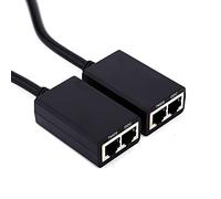 Cosiki Over RJ45 CAT5e CAT6 LAN Ethernet Balun Extender Ripetitore di Rete di Segnale 1080P per Home Theater 30M