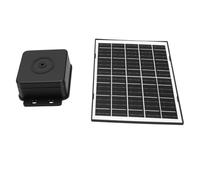 Cosiki Pannello Solare da 4 W con Supporto Regolabile a 360° e Batteria da 15000 MAh per Uso Esterno su Dispositivi Intelligenti e Luci da Campeggio (BLACK)
