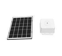 Cosiki Pannello Solare da 4 W con Supporto Regolabile a 360° e Batteria da 15000 MAh per Uso Esterno su Dispositivi Intelligenti e Luci da Campeggio (WHITE)