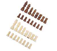 Cosiki Pezzi degli Scacchi in Legno da 32 Pezzi per Bambini con Design a Due Colori, Perfetti per L'intrattenimento e i Giocattoli Didattici