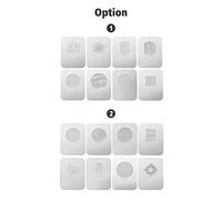 Cosiki Proiettore Gobo, for Photography con Diversi Motivi Cavi 8 Pezzi Snoot Ottico Gobos Moderno Moderno Snoot per Modellare gli Studi di Fotografia di Luce