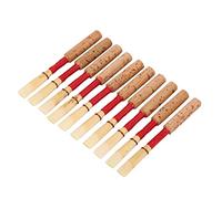 Cosiki Reeds Oboe, Canne di Oboe Morbida Medio con 3,2 X 0,5 X 0,5 Pollici di Lunghezza 10pcs Media Stronzi Fatti a Mano Strumento di Sostituzione dello Strumento per Iniziare l'inizio Oboista