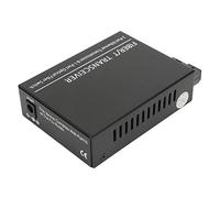 Cosiki Ricetrasmettitore in Fibra, Ricetrasmettitore Ottico Tx1310nm/Rx1550nm 100-240V Singola modalità Singola Fibra per Ufficio (Spina UE)