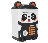 Cosiki Salvadanaio con Simpatica Forma di Panda per Bambini, Divertente Esperienza di Risparmio, Identificazione delle Impronte Digitali, 8,9x5,9 Pollici
