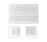 Cosiki Scatola Portaoggetti Professionale per Punte Trapano per Unghie a 14 Fori per Display della Testa di Smerigliatura, Plastica Trasparente/rosa, 3,9 * 3,0 * 0,5 Pollici, Uso Professionale/uso