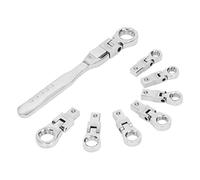 Cosiki Set di Chiavi a Cricchetto, Set di Chiavi a Cricchetta di Combinate 9pcs Teste Intercambiabili per a Cricchetto a Cricca