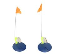 Cosiki Set di Kit di Bandiere per la Pesca sul Ghiaccio - ABS Resistente, Acciaio Inossidabile e Tessuto Oxford, Bandiere Indicatrici per Canne da Pesca Invernali a Mani Libere per Pescatori