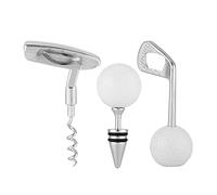 Cosiki Set Durevole di Apribottiglie per Vino e Birra a Forma di Risparmio di Manodopera per Feste, Casa, Bar, Lega di Zinco Non Tossica, Oro, 1 Set