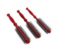 Cosiki Spazzola per Capelli Rotonda, Pettine a Rullo in Legno di 3 Dimensioni, Spazzola per Capelli Morbida con Manico Antistatico, Ideale per Lisciare Delicatamente, Ridurre l'effetto e Tutti i di