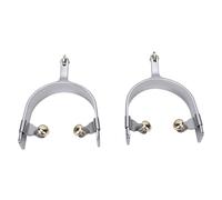 Cosiki Speroni da Cavallo da Cowboy in Acciaio Inossidabile, Attrezzatura di Controllo Durevole per Gare di Roping da Uomo