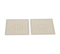 Cosiki Tappetino per Lavello da 2 Pezzi Tappetino di Scarico in Gomma Antiscivolo per Uso - Materiale per Uso Alimentare - Marrone - 10x12 Pollici
