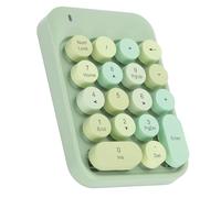Cosiki Tastiera Numerica Wireless 2.4G Design di Digitazione Silenziosa per un Lavoro Efficiente per Tastierino Numerico a 18 Tasti per Uso in Ufficio (Sogna verde)