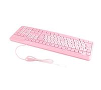 Cosiki Tastiera USB Cablata per Cartoni Animati, Ultrasottile per Computer Portatile, Ufficio Domestico, Tastiera Silenziosa per Notebook, Giochi, Ufficio Architettura a Colonna Rosa Palazzo (#1)