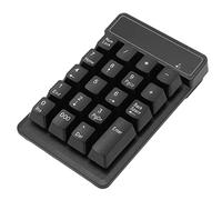 Cosiki Tastierino Numerico Silenzioso Portatile, Mini Tastierino Numerico Wireless 2.4G Nero 19 Tasti per Banche e Finanza