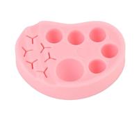 Cosiki Tavolozza di Sollevamento delle Ciglia, Tavolozza di Sollevamento delle Ciglia in Silicone con Pinzette Slot per il Trucco di Miscelazione Fai - -te Strumento di Miscelazione Tinta (Roseo)