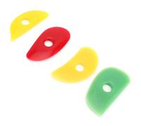 Cosiki Utensili in Argilla con Costola in Silicone Levigatura Durevole per la Lavorazione della Ceramica in Ceramica 4 Pezzi per Scolpire Artisti Esperti e Principianti Giallo Rosa Rosso Arancione