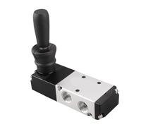 Cosiki Valvola di Controllo Manuale Pneumatica Valvola a Leva a 5 Porte e 3 Posizioni di Alta qualità per Uso Industriale 0~0,8 MPa (4H230-08)