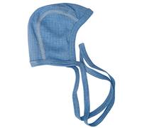 Cosilana, Bambino/cappello, 45% cotone KBA 35% lana kbT, 20% seta, blu Melange, 50-56