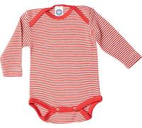 Cosilana, Body a maniche lunghe, 70% lana, 30% seta, Rosso De Raeas, 86 cm-92 cm