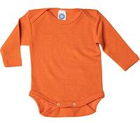 Cosilana, body neonato a maniche lunghe, 70% lana, 30% seta (arancione, 62-68)