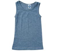 Cosilana, Camicia ascella/top, 45% cotone KBA, 35% lana kbT, 20% seta, Blu marino mélange, 128 Große Größen