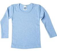 Cosilana Camicia per Bambini, 45% Cotone Organico, 35% Lana Organica, 20% Seta (10 Anni, Blu Screziato)