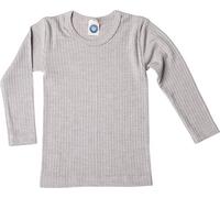 Cosilana Camicia per Bambini, 45% Cotone Organico, 35% Lana Organica, 20% Seta (24 Mesi, Grigio)