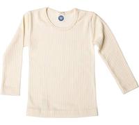 Cosilana Camicia per Bambini, 45% Cotone Organico, 35% Lana Organica, 20% Seta (24 Mesi, Naturale)