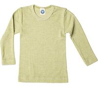 Cosilana Camicia per Bambini, 45% Cotone Organico, 35% Lana Organica, 20% Seta (6 Anni, Verde)