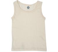 Cosilana - Canottiera per bambini, 45% cotone biologico, 35% lana da allevamento biologico controllato, 20% seta, naturale, 128 cm