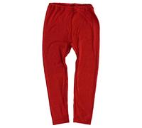Cosilana, Leggings per bambini 70% lana 30% seta (116, rosso tinta unita), Colore rosso.