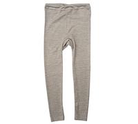 Cosilana - Leggings per bambini, 70% lana 30% seta, grigio melange, 104