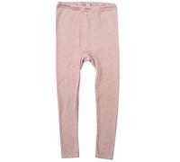 Cosilana - Leggings per bambini, 70% lana 30% seta, Rosa mélange., 128
