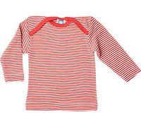 Cosilana - Maglietta intima a maniche lunghe da bambini, 70% lana e 30% seta, Rosso De Raeas, 50/56 cm